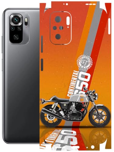 Image of AtOdds - Full Body Back Screen Guard Protector Film - Lamination Wrap Skin Sticker Compatible with REDMI Note 10 | Scratchproof Matte Finish (Bullet)