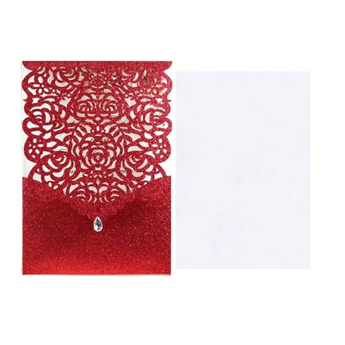 Enveloppes d'invitation pour faire-part de mariage avec pochette sombre lot de 50 pièces
