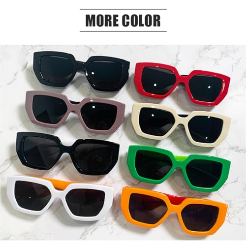 Neue 2025 Vintage Quadrat Sonnenbrille Frauen Männer Breite Bein Großen Rahmen Sonnenbrille Schwarz Grün Shades UV400