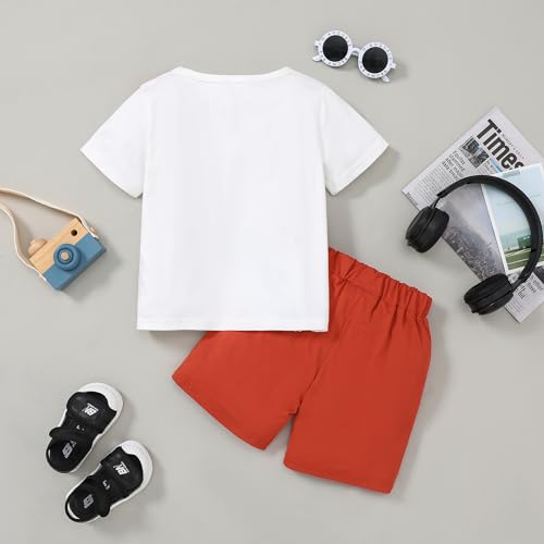 ZOEREA Toddler Boy Clothes Kids Summer Short Sleeve T-Shirt and Shorts Outfit 2 Piece Sweatsuit Clothing Set 2-7T2