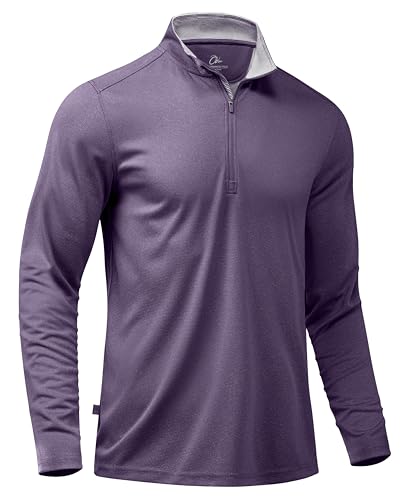 Obla Golf Quarter Zip Pullover for Men Mock Neck Sweatshirt