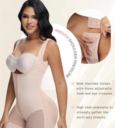 Shapshe Faja Shapewear Tummy Control Body Shaper Bodysuit Post Surgery Slimming Girdles Full Body Shapewear Waist Trainer Plus Size Girdles For Women Tummy Tuck Compression Garment After Liposuction thumb #2