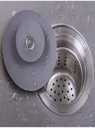 Yuvarlak Silikon Lavabo Ve Küvet Süzgeci, Lavabo Tıkacı - Görsel 5