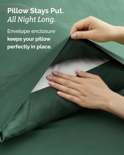 100% Rayon Derived from Bamboo - Bamboo Sheets King Size - Emerald Green - image 7