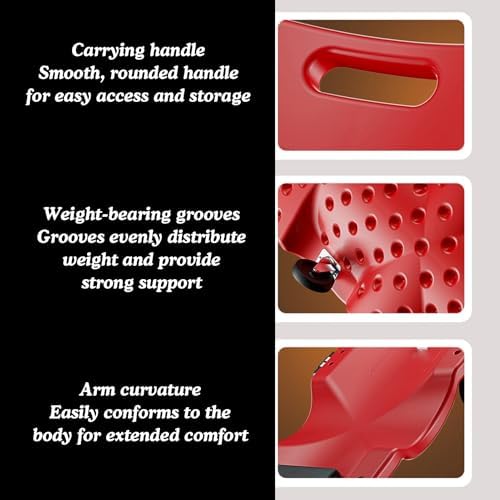 Low Profile Garage Creeper with Side Pockets - Plastic Rolling Shop Seat for Automotive Work - Heavy Duty, Comfortable, Versatile, Black (102x48x11.5cm)