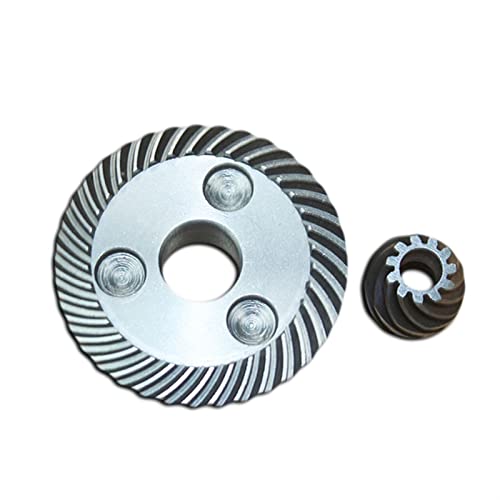 Xuulan-Bevel Gears FF-100A Metal Replacement Metal Angle Grinding Spiral Bevel Gear Set for 9523 Angle Grinder Inner Diameter 12mm 36 Teeth