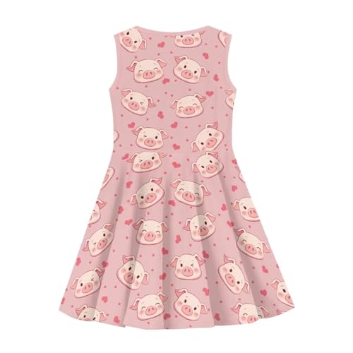 Girls Sleeveless Dress Casual Girls Birthday Dresses Cute Shift Dress Polyester Skirt2