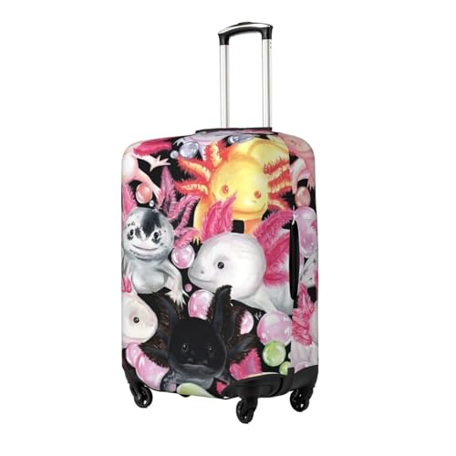 Axolotl (32) Luggage Cover, Protective Washable Suitcase Cover - Travel High Elastic Fibers Suitcase Protector Fits Small2