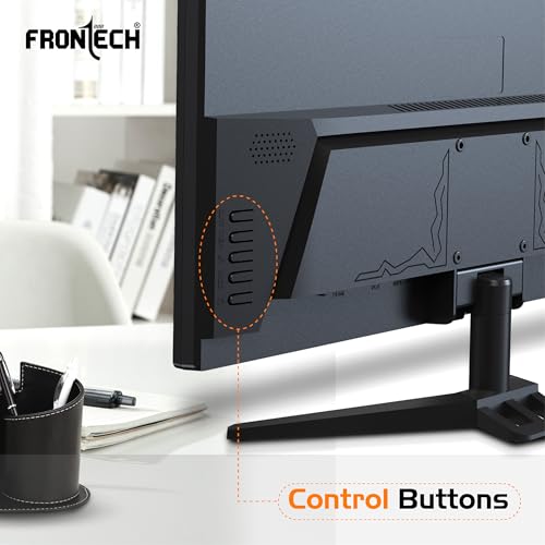 Image of FRONTECH 22 Inch Full HD LED Monitor | Refresh Rate 60 Hz, 1920 X 1080 Pixels | Wall Mountable Slim & Stylish Design with 16.7M Colors| HDMI & VGA Ports | Dual Input (MON-0070, Black)
