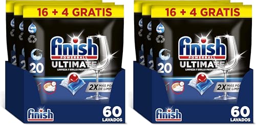 Finish Powerball Ultimate All in 1 Dishwasher Tablets, Effective Against Dry Stains, 6 x 20 Tablets (120 Total)