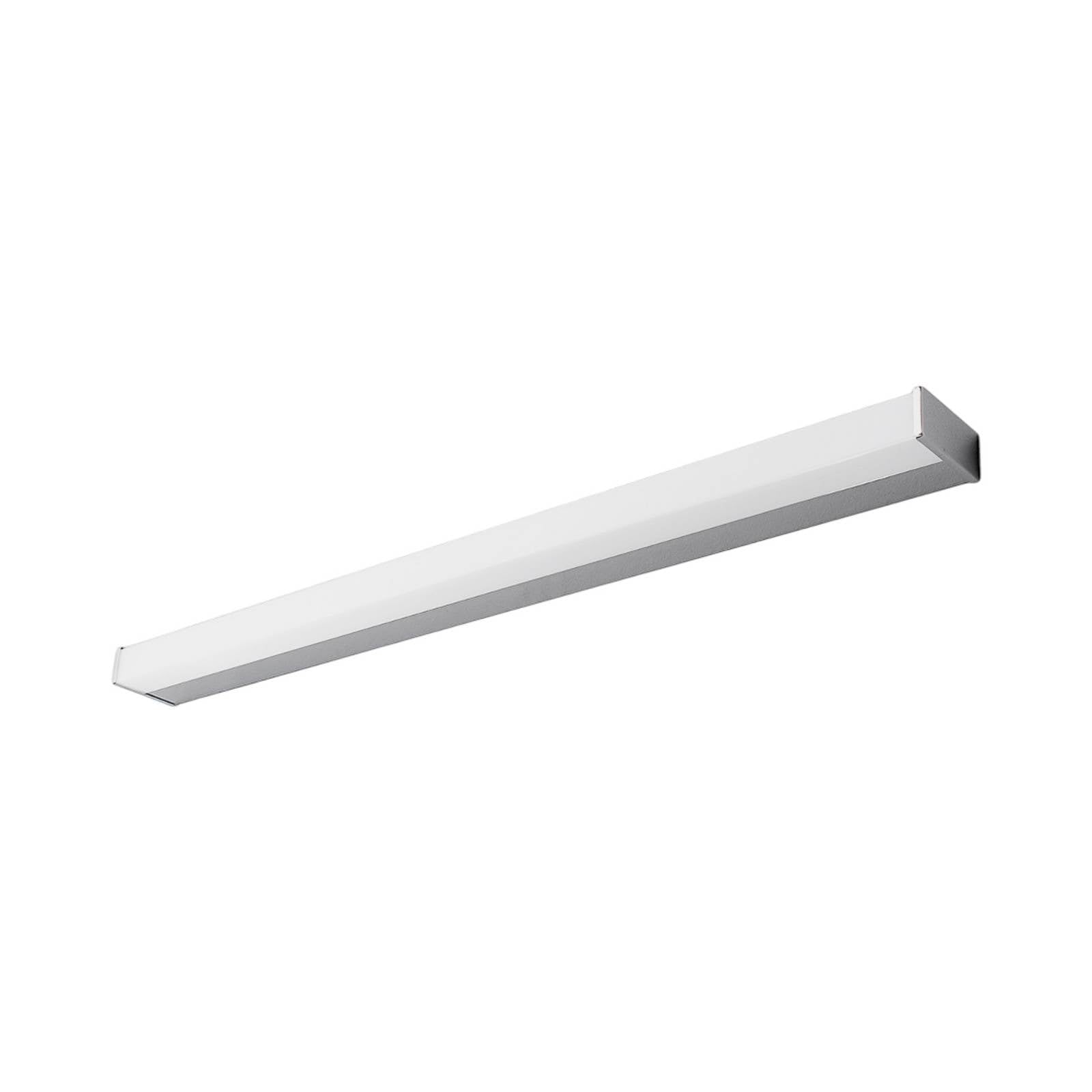 Lindby Led Wall Lamp Philippa, Angular, 89 Cm, Chrome, Ip44