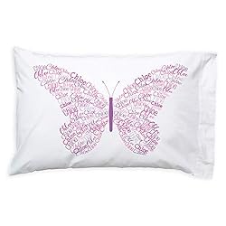 Let’s Make Memories Name Art Pillowcase, Personalized with Name, Naptime/Bedtime – Butterfly Let’s Make Memories Name Art Pillowcase, Personalized with Name, Naptime/Bedtime – Butterfly