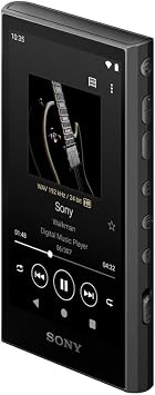 Sony NW-A306 Walkman 32GB Hi-Res Portable Digital Music Player with Android, up to 36 Hour Battery, Wi-Fi & Bluetooth and USB Type-C Black NW-A306/B, Black