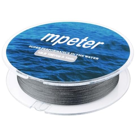 Mpeter 9 Strands 8 Strands 4 Strands Armor Braided Fishing Line, 100/300/500/1000 Meters Abrasion Resistant Braided Lines, High Sensitivity and Zero Stretch, with Smaller Diameter Cover