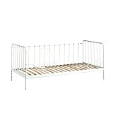 Coloris : Blanc Paris Prix Lit Enfant Banquette Alice 90x200cm Blanc