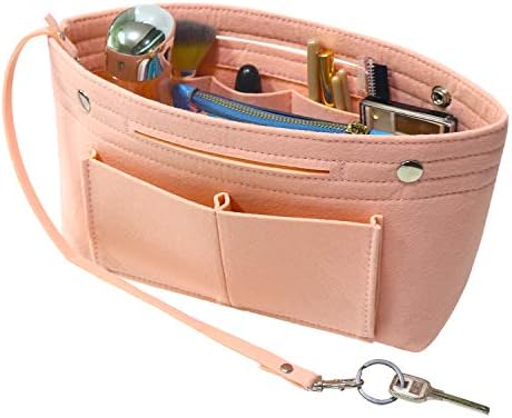 Soyizom filcowa torebka, torebka, organizer z kieszeniami, torebka do torebki z brelokiem do kluczy dla Speedy, Neverfull, 8 kolorów