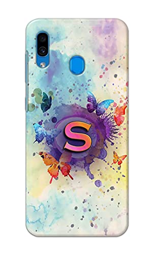 Image of PRINTFIDAA� Printed Hard Back Cover Case for Samsung Galaxy A20 | Samsung Galaxy M10s Back Cover (Alphabet S) -2808