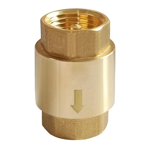 Uenede Brass 3/4 Inch NPT In-line Spring Check Valve, 1PCS by Uenede - Used condition - US$9.79