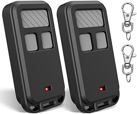 890MAX Garage Door Opener Remote, 2 Replacement for LiftMaster/Chamberlain/Craftsman, Universal 3-Button Garage Door Opener Remote with Mini Key Chain for Purple Red Yellow Orange Green Learn Buttons