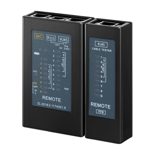 Testeur de câble 1 Gbit/s RJ45 pour analyser réseau sans batterie