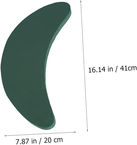 Miniatura 8 de IWOWHERO 2pcs Flor Barro Luna Forma Esponja Flor Ladrillo para Arreglo Floral Suministros