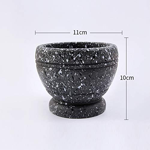 Leoyee Garlic Press, Mortar And Pestle, Easy To Clean Mini Garlic Grinding Tool Kitchen Tool Food, Squeezer Garlic Press (Granite Grain) #TOP2