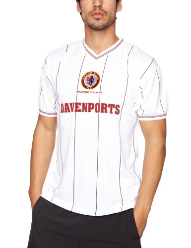 Scotch Guard Score Draw Official Retro Aston Villa - Camiseta de fútbol para Hombre, tamaño XL, Color Blanco