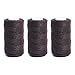 Ryalan UV Resistant High Strength Polyester Thread for Upholstery, Outdoor Market, Drapery, Beading, Purses, Leather, Hair Weave Bundles, Hair Extensions, Wig DIY Project 3 Rolls in Total (Brown)