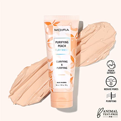 Dealplusdeal Moira Peach Clay Facial Mask – Clarifying Purifying Skin Care Product Deep Cleanse Skincare Pore Cleansing For Face Made In Korea #TOP2