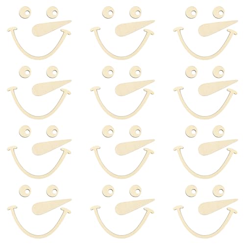 Shuisen Wooden Snowman Face Craft Kit