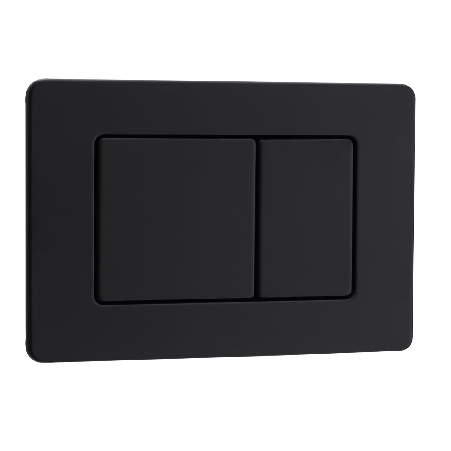 Botón de descarga de inodoro de acero inoxidable negro, placa de descarga de dos botones para adaptarse al marco de fijación, AXO negro
