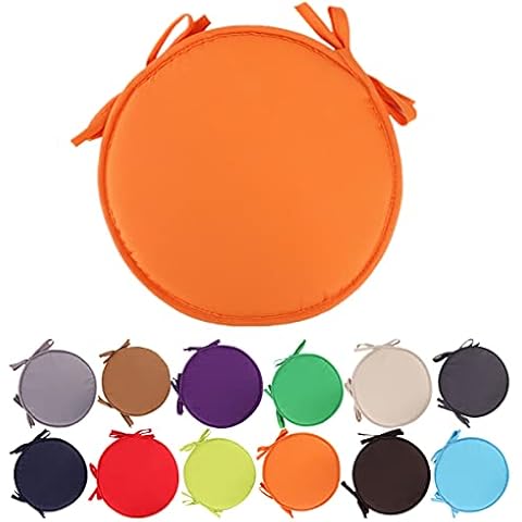 Colorful Indoor/Outdoor Chair Pads Round Seat Cushions Garden Patio Home Cushions - Diameter 30cm/38cm,Patio Furniture Cushion Cover,Round Seat Garden Pads Cover