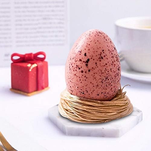 1Pcs Easter Egg Chocolate Mould, 8-Cavity 3D Egg Shaped Silicone Molds Silicone Bakeware Mold for Handmade Chocolate Cake Dessert Biscuit and Soap Wax Melt Molds