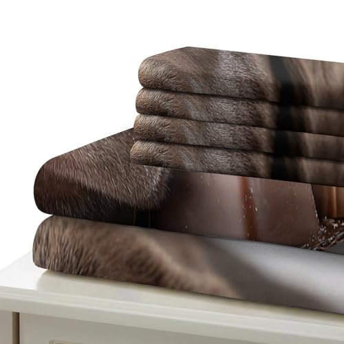 Housse de couette chiot lit simple microfibre douce fermeture éclair