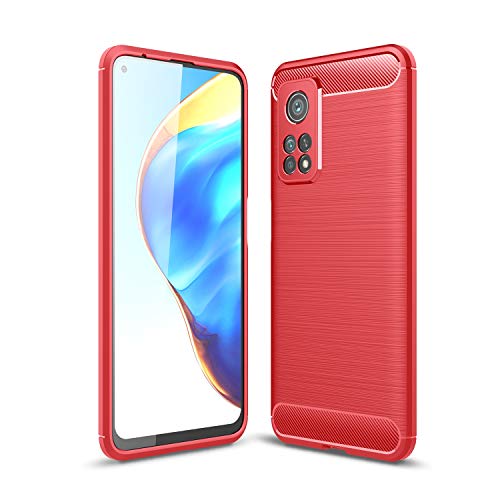 Funda Xiaomi Mi 10T carcasa anti-golpes de silicona roja Xiaomi Mi 10T Pro 2020