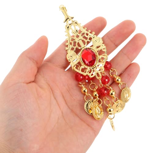 Accesorios de danza del vientre: collar con monedas y pulsera ajustable boho 4