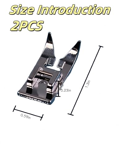 Pie prensatelas línea recta 1/4 pulg. 2 unidades miniatura 2