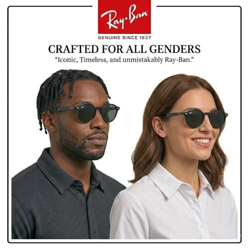 Image of Ray-Ban RB2180 Round Shaped Sunglasses for Men & Women with Official RAYBAN Eyewear Kit