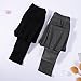 KEREDA Girls Fleece Lined Leggings Pack of 2 Winter Warm Pants Girls Clothes Black-Dark Grey 12-14 Years
