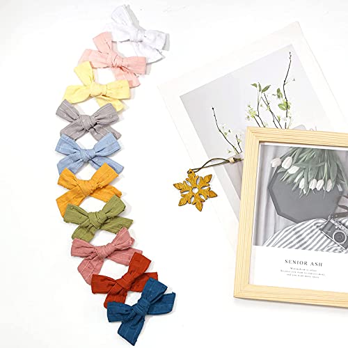 Makone 20 Pcs Baby Girls Hair Bows Clips Hair Clip Accessories Toddler Bows Hair Bows For Girls Toddlers Infants In Pairs #TOP6