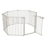 ペットサークル ペットケージ 折りたたみ 犬 ケージ 犬 ゲージ 大型犬 中型犬 ゲージ 犬 サークル 室内 (ライトグレージュ8枚) (ドア付き8枚セット本体 | ライトグレージュ) YT-PKG08-GR
