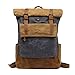 Produktbild Zhhlinyuan Herren Damen Große Größe Leinwand Reise Rucksack Wasserdicht Rolltop Campingrucksack Tagesrucksack Verschleißfest
