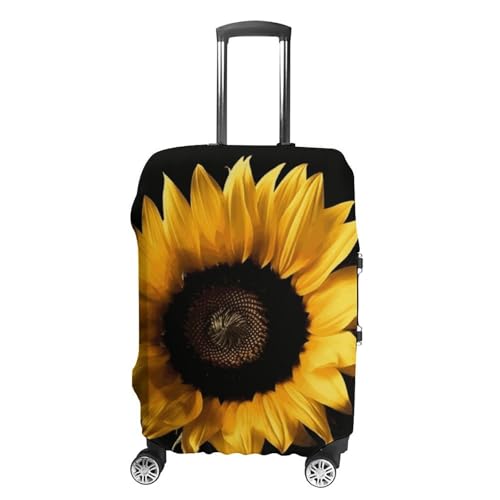 Carry on Luggage Cover Sunflower Suitcase Covers for Luggages Tsa Approved Travel Luggage Sleeve Protector Elastic Suitcase Protector Anti-Scratch Washable Fits 19-30 Inch Case -S