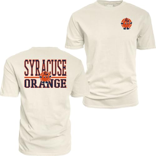 Syracuse Orange NCAA Officially Licensed T-Shirt Ringspun Front/Back Mascot Ivory, Medium by Blue 84 - Used condition - US$11.80