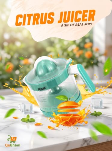 Image of Electric Citrus Juicer 400ML, Mini Automatic Orange Juicer and Lemon Squeezer, Portable Fruit Juice Extractor with Measuring Jug, Compact Kitchen Appliance