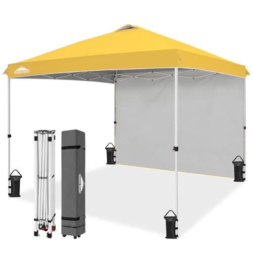 EAGLE PEAK Pop Up Canopy Tent with 1 Sidewall, Easy