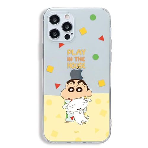 iPhone17 Pro p N񂿂 NA P[X y{甭z CrayonShinchan Play S1 Clear Case ACtH 17 v Ή TPU [[ LN^[ Jo[ pW} 񂿂 V