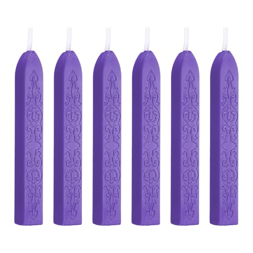 Bâtons de cire à cacheter avec mèches PATIKIL violet pour enveloppes invitations travaux manuels