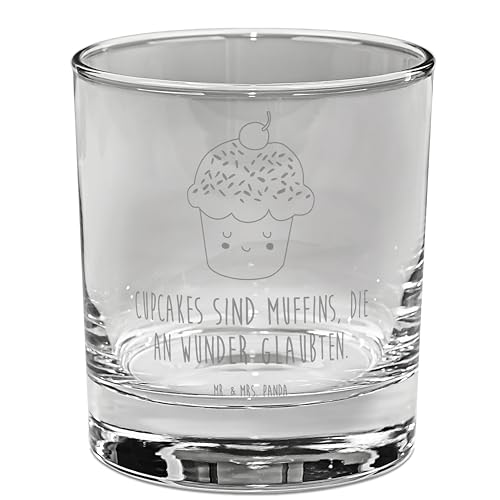 Mr. & Mrs. Panda Ginglas Cupcake - Geschenk, Vintage Gin Glas, Gute Laune, Wunder, Tiere, Geschenk Koch, Tiermotive, Küche Spruch, Gin Glas Für