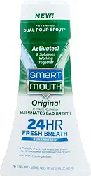SmartMouth Enxaguante Bucal Ativado Original - Enxaguante Bucal Adulto Para Hálito Fresco - Enxaguante Oral Para Alívio Do Mau Hálito 24 Horas Com Uso Duas Vezes Ao Dia - Sabor De Menta Fresca, 16 Fl